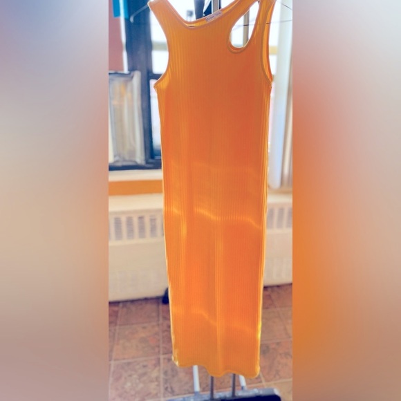 Zara yellow midi dress size S - Picture 4 of 4